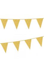 Vlaggetjes Goud Glitters Vlaggenlijn 6 Meter Gouden Vlaggen, Hobby en Vrije tijd, Ophalen of Verzenden, Nieuw