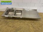 RVS Spoelblad Dubbele spoelbakken 180 x 70 cm Horeca, Zakelijke goederen, Ophalen of Verzenden, Nieuw in verpakking