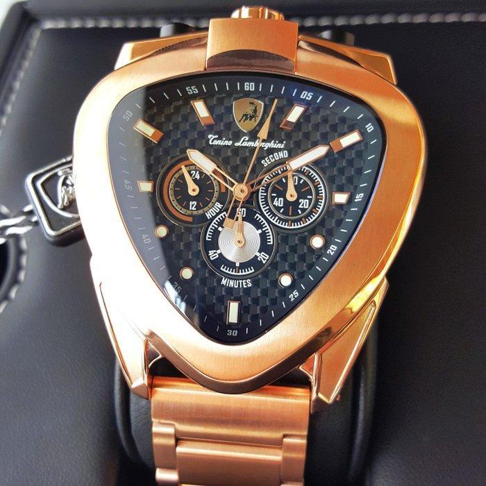 Lamborghini - SPYDER - Bullhead - Chronograph - Gold - New -, Bijoux, Sacs & Beauté, Montres | Hommes