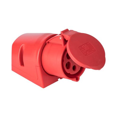 Industriële CEE Stopcontact 32A 5P 400V IP44 Rode Opbouw -, Doe-het-zelf en Bouw, Elektriciteit en Kabels, Verzenden
