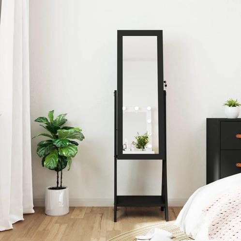 vidaXL Sieradenkast met spiegel en LED-verlichting, Huis en Inrichting, Woonaccessoires | Spiegels, Nieuw, Verzenden