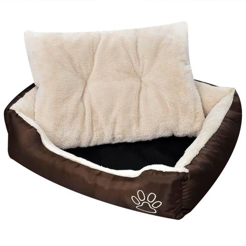 vidaXL Hondenmand met gevoerd kussen XL, Animaux & Accessoires, Accessoires pour chiens, Envoi