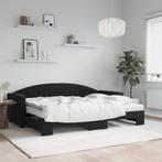 vidaXL Slaapbank onderschuifbed en matrassen 80x200 cm, Huis en Inrichting, Slaapkamer | Bedden, Verzenden, Nieuw