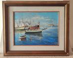 Nello Giovannelli (1922-1996) - Barca in porto - Livorno, Antiek en Kunst