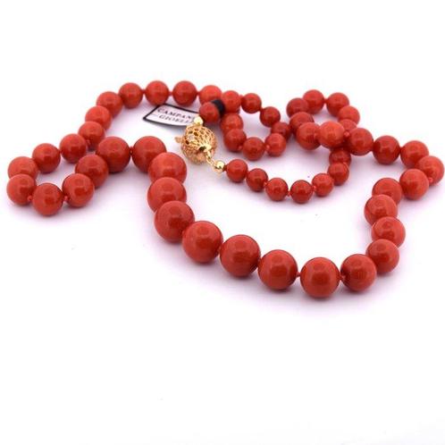 Collier - 18 carats Or jaune Corail, Handtassen en Accessoires, Kettingen