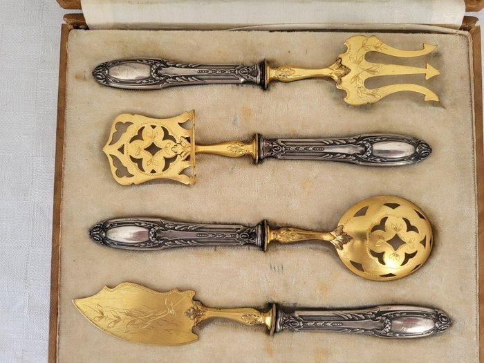 Ménagère (4) - service a hors doeuvre - metal argenté -, Antiquités & Art, Antiquités | Argent & Or