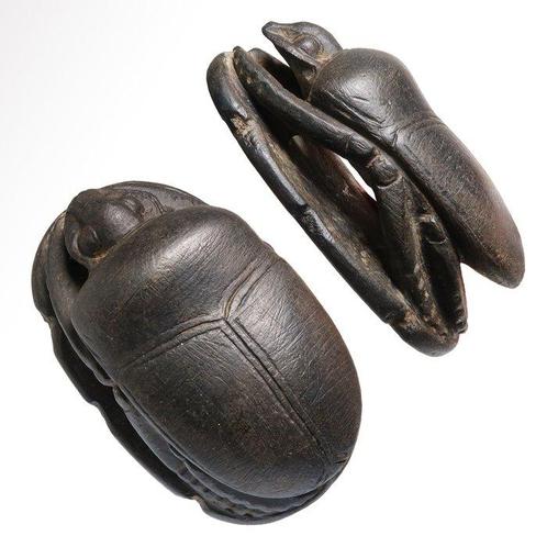 Égypte ancienne Stéatite Scarabée du coeur, Antiek en Kunst, Antiek | Overige Antiek