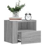 vidaXL Nachtkastje wandgemonteerd 45x30x35 cm grijs sonoma, Huis en Inrichting, Slaapkamer | Nachtkastjes, Verzenden, Nieuw