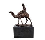 Beeldje - Camel rider - Brons, Marmer, Antiek en Kunst