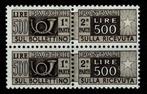 Italië 1948 - 500 lire Pacchi filigrana a ruota kopie, Postzegels en Munten, Gestempeld