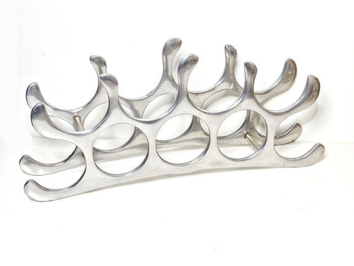 Michael Noll - Wijnrek - Aluminium, Antiek en Kunst, Antiek | Meubels | Tafels