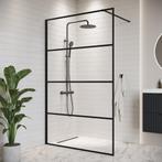 Douchewand Essos 120 x 200 cm Zwart – Inloopdouche 8 mm, Verzenden, Nieuw