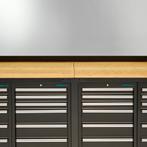 Datona Werkbank PRO - bamboe werkblad - 36 lades - 400 cm -, Doe-het-zelf en Bouw, Werkbanken, Ophalen of Verzenden, Nieuw
