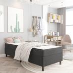 vidaXL Boxspring stof donkergrijs 100x200 cm, Huis en Inrichting, Slaapkamer | Bedden, Verzenden, Nieuw