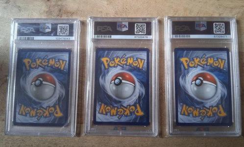 Pokémon - 3 Graded card - Dracaufeu, Florizarre, Tortank, Hobby en Vrije tijd, Verzamelkaartspellen | Pokémon