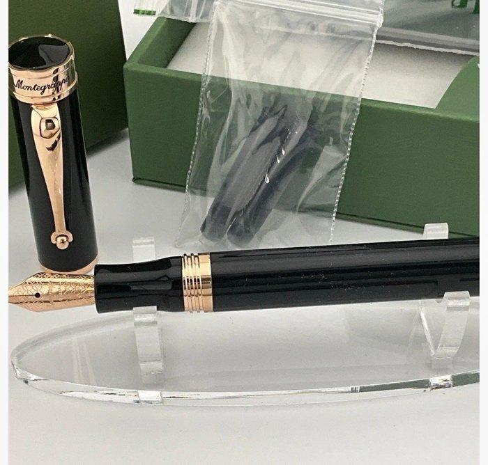 Montegrappa - Ducale Black Fountain - Nuova - 100% originale, Verzamelen, Pennenverzamelingen