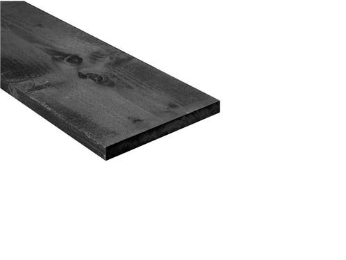 Douglas houten plank ±22x200mm fijnbezaagd gedompeld zwart, Bricolage & Construction, Bois & Planches, Enlèvement ou Envoi