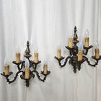 Wandlamp - Wand kroonluchters 5 lichtpunten - Koper, Antiek en Kunst