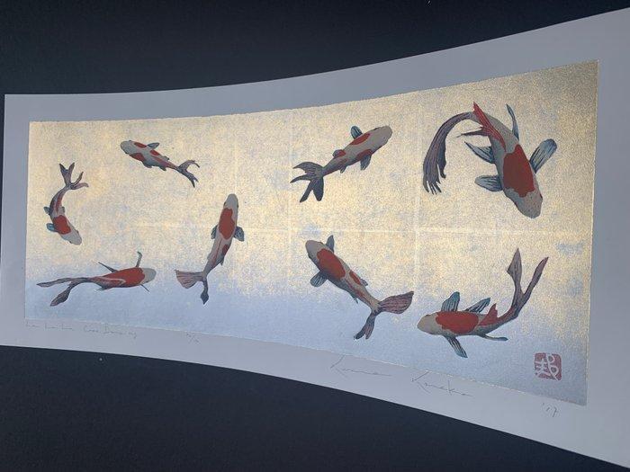 La La La Come Dancing - Largest Koi work from Kunio Kaneko, Antiek en Kunst, Antiek | Overige Antiek