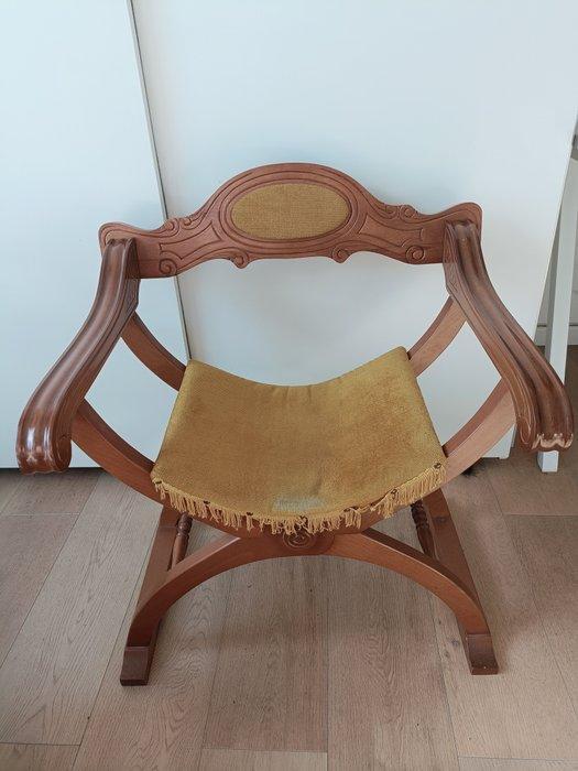 Stoel - Fluweel, Antiquités & Art, Curiosités & Brocante