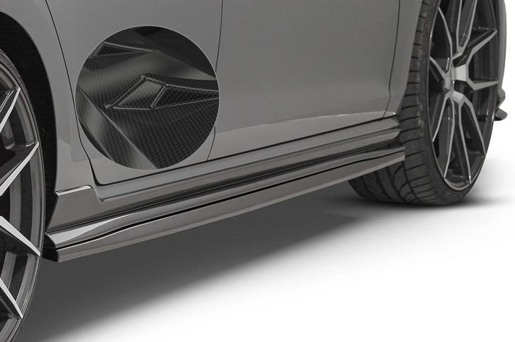 Zijskirts carbon look voor VW Golf 7 GTI TCR SS457-C, Auto-onderdelen, Carrosserie, Nieuw, Verzenden