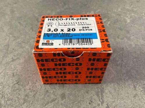 Veiling - 20x Heco spaanplaatschroef ø3x20mm 200-pack, Doe-het-zelf en Bouw, IJzerwaren en Bevestigingsmiddelen