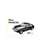 1962 MINI-MARCOS GT 2+2 BROCHURE ENGELS, Ophalen of Verzenden