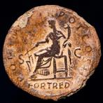 Romeinse Rijk. Hadrianus (117-138 n.Chr.). Dupondius Rome,, Postzegels en Munten