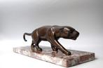 Jean - Baptiste Hugues - sculptuur, sluipende panter - Art, Antiek en Kunst