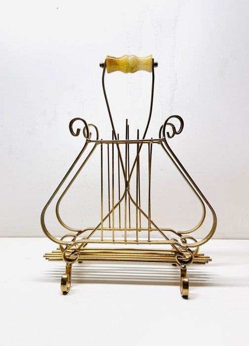 Tijdschriftenhouder - Metaal, Marmer -, Antiek en Kunst, Curiosa en Brocante