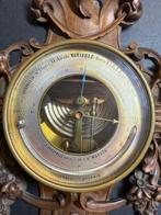 J. Grasselli - Óptico de S.M. Aneroïdebarometer en houten