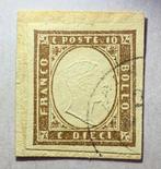 Anciens états italiens - Sardaigne 1861 - Sardaigne 10, Gestempeld