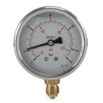 1..9 Bar Glycerine Manometer RVS/Messing 63 mm Klasse 1.6, Verzenden, Nieuw