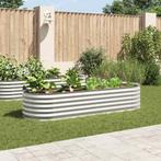 vidaXL Plantenbak verhoogd 240x80x44 cm gegalvaniseerd staal, Tuin en Terras, Verzenden, Nieuw