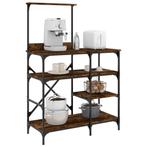 vidaXL Bakkersrek 90x40x132 cm bewerkt hout en metaal, Huis en Inrichting, Keuken | Keukenbenodigdheden, Verzenden, Nieuw