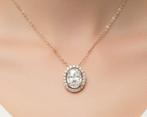 Collier avec pendentif - 18 carats Or rose - 0.86ct. tw.