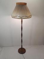 Staande lamp - Hoge vloerlamp met vier lampjes, houten