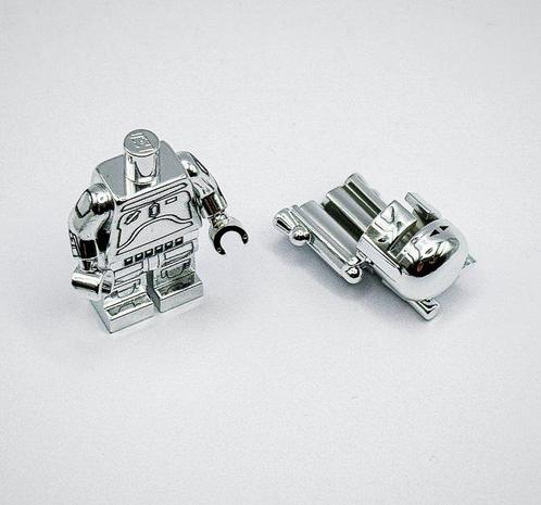 Lego Minifiguur - Star Wars - Chrome Silver Boba Fett Mini, Kinderen en Baby's, Speelgoed | Duplo en Lego
