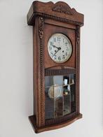 Wandklok - Hout - 1930-1940 - Duitse bakregulateur, Antiek en Kunst, Antiek | Klokken