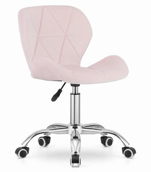 Bureaustoel AVOLA - ergonomisch - velvet - roze, Huis en Inrichting, Bureaustoelen, Nieuw, Ophalen of Verzenden