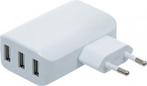 Universele USB-oplader 3 USB-poorten max 3,4 A totaal max 2,, Verzenden