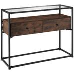 tectake Consoletafel Reading 101,5x41,5x80,5cm - Industrieel, Huis en Inrichting, Verzenden, Nieuw