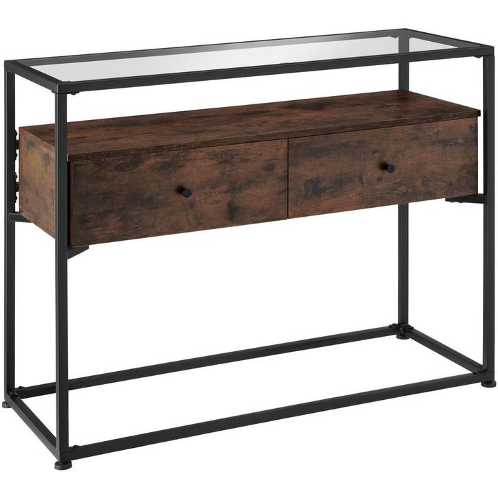 tectake Consoletafel Reading 101,5x41,5x80,5cm - Industrieel, Huis en Inrichting, Tafels | Bijzettafels, Verzenden