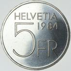 Zwitserland. 5 Francs 1980,1981 and 1984, 3 stuks (Zonder