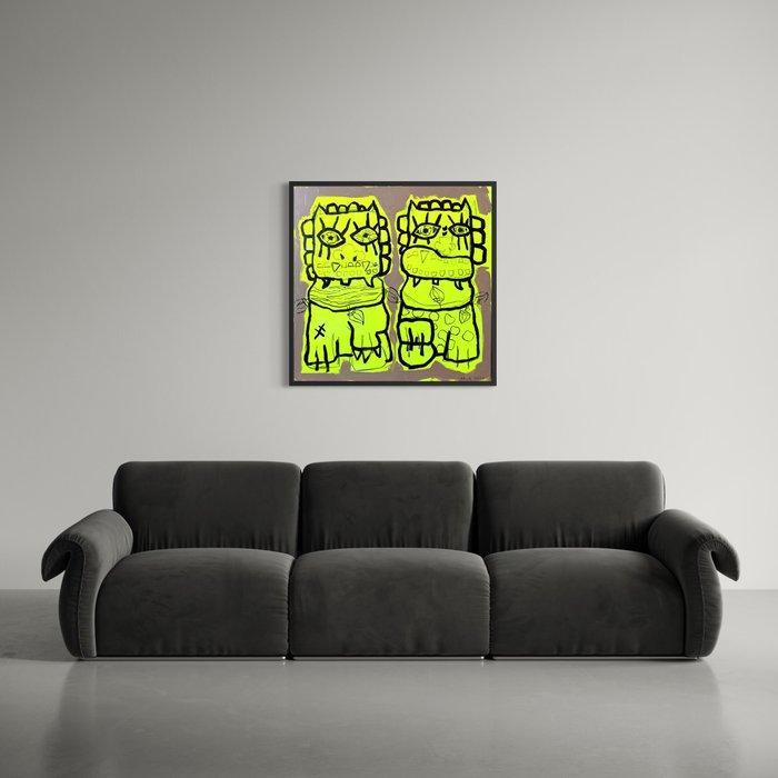 Belle Doxx - Filthy bastards, Antiek en Kunst, Kunst | Schilderijen | Modern