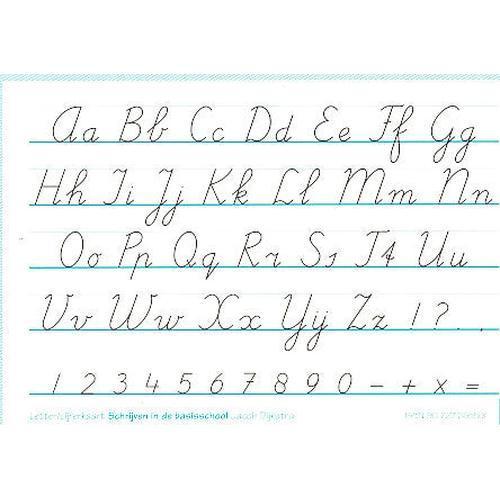 Schrijven in de basisschool Letter en Cijferkaart rechtshand, Boeken, Schoolboeken, Verzenden