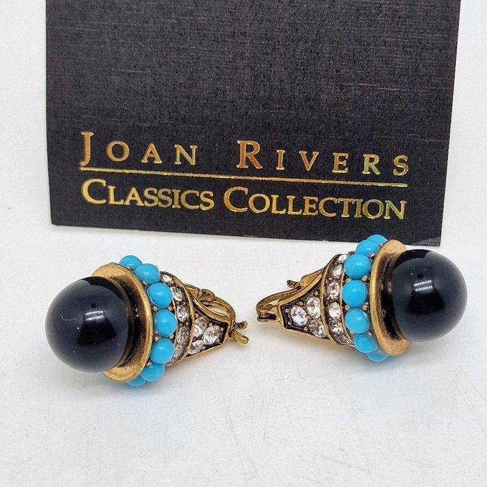 Joan Rivers - Verguld - Oorbellen - Turquoise, Antiquités & Art, Curiosités & Brocante