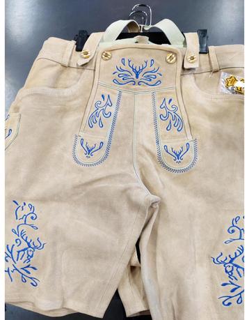Licht beige lederhosen echt leder beschikbaar voor biedingen