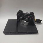 Zwarte Playstation 2 + Originele Controller, Ophalen of Verzenden, Zo goed als nieuw