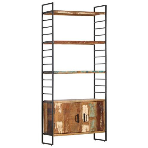 vidaXL Boekenkast met 4 schappen 80x30x180 cm massief, Huis en Inrichting, Kasten | Boekenkasten, Nieuw, Verzenden